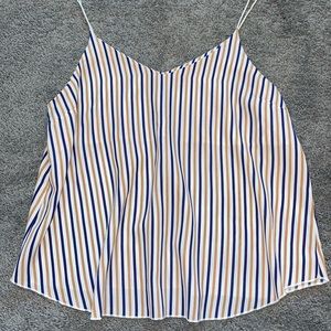 Gold and Blue Stripped Tanktop — Forever 21 — size L